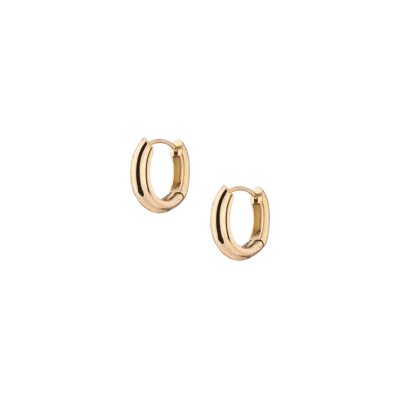 Aurate New York Mini Tidal Hoop Earrings In Gold