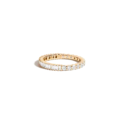 Aurate New York Mini Two-in-one Diamond Eternity Ring In Yellow
