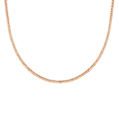 Aurate New York Omega Chain Necklace In Yellow