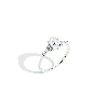 Aurate New York Oval-cut Floral Diamond Ring In White