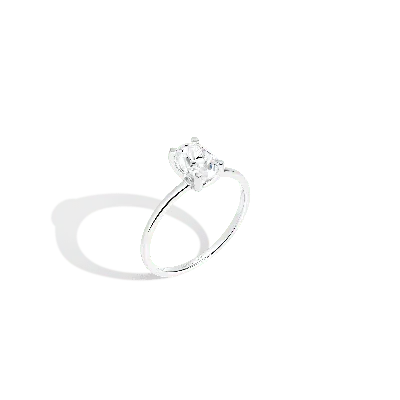 Aurate New York Oval-cut Solitaire Diamond Ring (natural Diamond) In Yellow