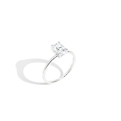 Aurate New York Oval-cut Solitaire Diamond Ring In Rose