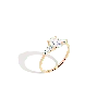 Aurate New York Oval-cut Tapered Baguette Diamond Ring (natural Diamond) In Rose