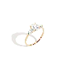 Aurate New York Oval-cut Tapered Baguette Diamond Ring In Yellow
