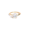 AURATE NEW YORK AURATE NEW YORK OVAL WHITE SAPPHIRE SOLITAIRE RING
