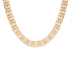 Aurate New York Panther Chain Link Necklace In Yellow