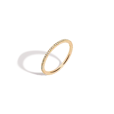 Aurate New York Pavé Diamond Eternity Ring - 0.25ct In Yellow