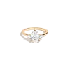 Aurate New York Pear Gemstone Cocktail Ring In White