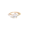 AURATE NEW YORK AURATE NEW YORK PEAR WHITE SAPPHIRE SOLITAIRE PAVÉ RING