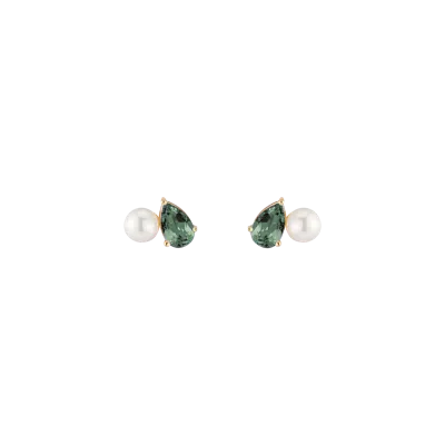 AURATE NEW YORK AURATE NEW YORK PEARL TOI ET MOI EARRINGS