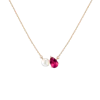 Aurate New York Pearl Toi Et Moi Necklace In Rose