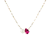 Aurate New York Pearl Toi Et Moi Necklace In Rose