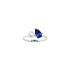 Aurate New York Pearl Toi Et Moi Ring - Blue Sapphire In White
