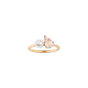 Aurate New York Pearl Toi Et Moi Ring - Pink Morganite In White