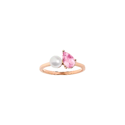 Aurate New York Pearl Toi Et Moi Ring - Pink Sapphire