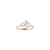 Aurate New York Pearl Toi Et Moi Ring - White Sapphire In Yellow