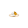 Aurate New York Pearl Toi Et Moi Ring - Yellow Citrine