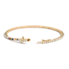 Aurate New York Personalized Lab Grown White Sapphire Tennis Bracelet In Yellow