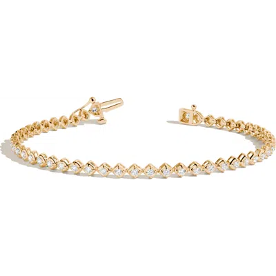 Aurate New York Petite Lab Grown Diamond Tennis Bracelet In Gold