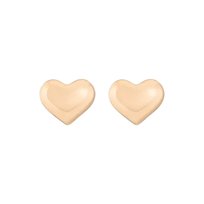 Aurate New York Pillow Heart Stud Earrings