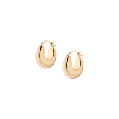 Aurate New York Pillow Saddle Hoops Earrings