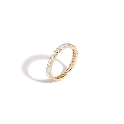 Aurate New York Princess Cut Diamond Eternity Ring In Yellow