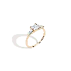 Aurate New York Princess Cut Tapered Baguette Diamond Ring In Yellow