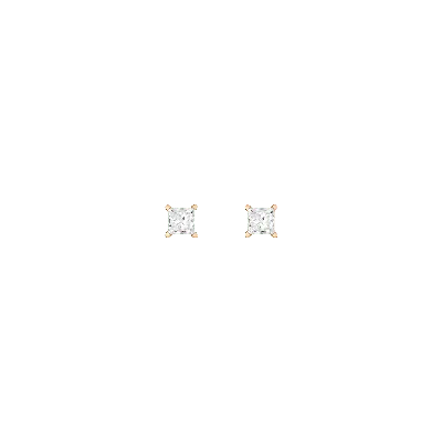 Aurate New York Princess Lab Grown Diamond Studs In Rose
