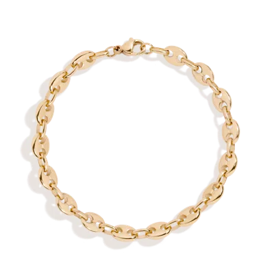 Aurate New York Puffed Mariner Chain Bracelet In Gold