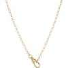 Aurate New York Rolo Chain Necklace In Multi