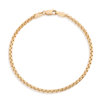 Aurate New York Round Box Chain Bracelet