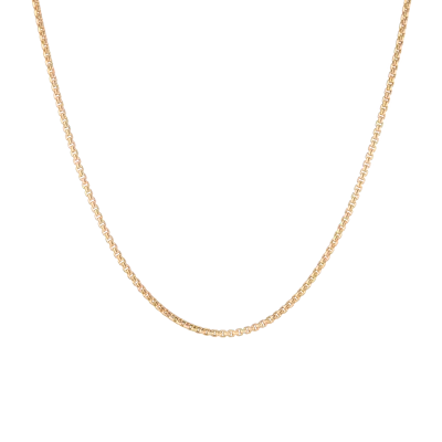 Aurate New York Round Box Chain Necklace