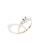 Aurate New York Round Diamond Tapered Baguette Diamond Ring (natural Diamond) In Rose