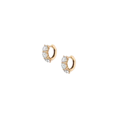 Aurate New York Round Lab Grown Diamond Huggie Earrings In Gold