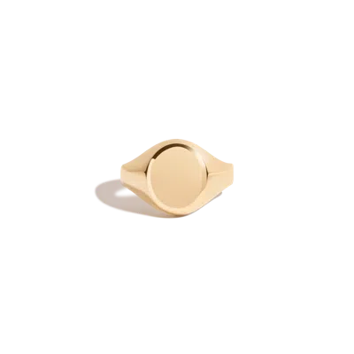 Aurate New York Round Signet Ring