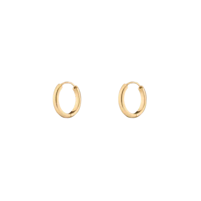 Aurate New York Small Endless Gold Hoop Earrings In Yellow