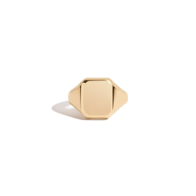 Aurate New York Square Signet Ring