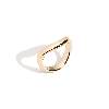 Aurate New York Stackable Wave Ring In Rose