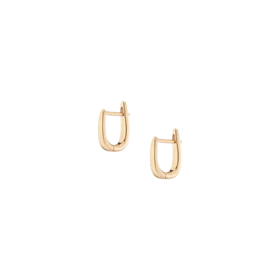Aurate New York Tapered Huggie Earrings In Yellow