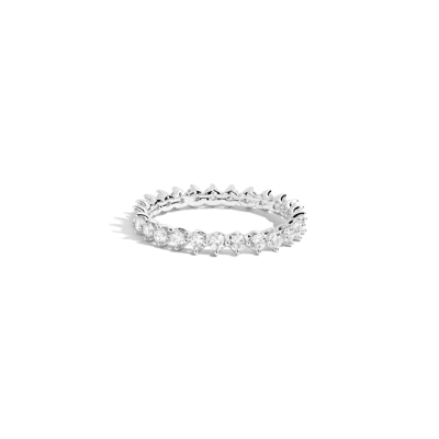 Aurate New York Three-prong Lab Grown Diamond Eternity Ring In White