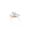Aurate New York Toi Et Moi Gemstone Classic Ring - Garnet & Red Ruby In Pink