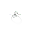 Aurate New York Toi Et Moi Gemstone Heirloom Ring - White Topaz & Garnet In White