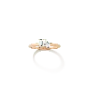 Aurate New York Toi Et Moi Gemstone Mini Classic Ring - Aquamarine & Green Emerald In Yellow