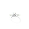 Aurate New York Toi Et Moi Gemstone Mini Classic Ring - White Topaz & Morganite In White
