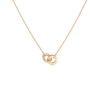 Aurate New York Twist Connection Necklace In White