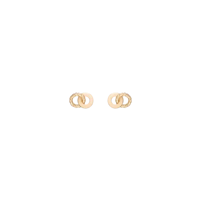 Aurate New York Twist Connection Stud Earrings In Rose