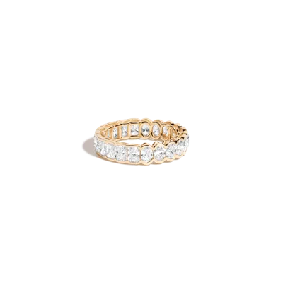 Aurate New York Two-in-one Lab Grown Diamond Semi-bezel Eternity Ring
