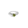 Aurate New York Vintage Six Prong Peridot And Diamond Ring In Metallic
