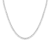 Aurate New York White Sapphire Bezel Tennis Necklace In Yellow