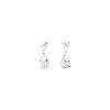 Aurate New York White Sapphire Pear Drop Earrings In White